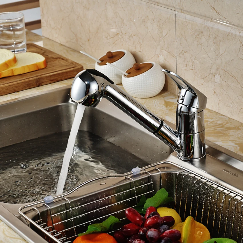 MOIIO Pull Out Kitchen Faucet Deck Mounted Brass Kitchen Mixer Washing Taps Deck Mounted Sprayer Stream Spout Pull Out Faucet MOIIO Pull Out Kitchen Faucet Deck Mounted Brass Kitchen Mixer Washing Taps Deck Mounted Sprayer Stream Spout Pull Out Faucet