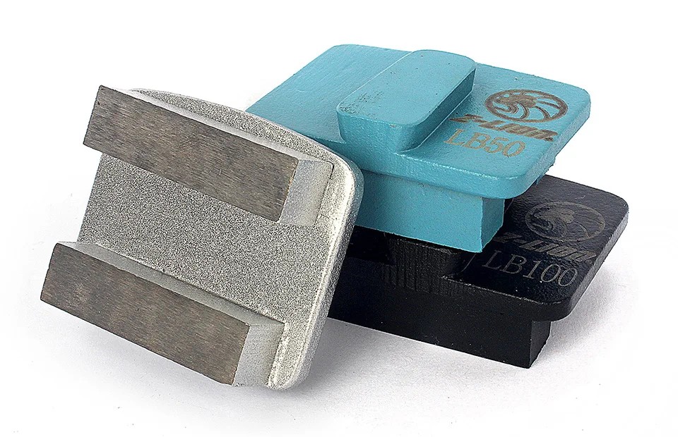 Z-лев 3 шт. металлическая связь алмазного шлифования бетона pad redilock Обувь двойной крючок сегмент Этаж Полировка Блок