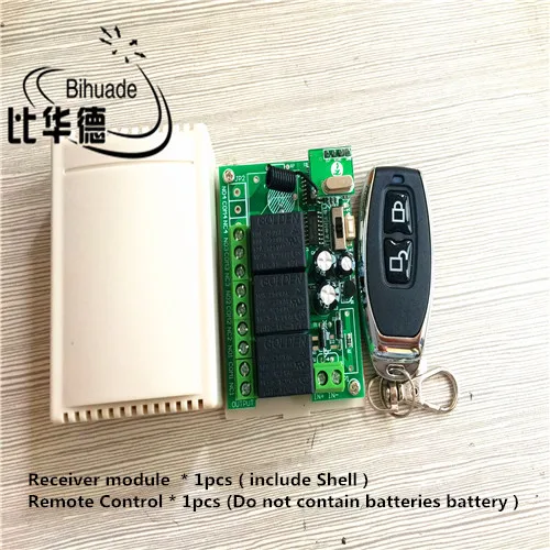 

315Mhz Universal Wireless Remote Control Switch DC 12V 10A 3 Channel Relay Receiver Module and 1pcs RF Remote 315Mhz Transmitter
