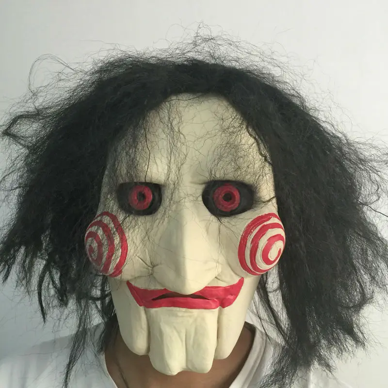 Страшная латексная маска в виде пилы в виде кукольной пилы для Хеллоуина, резиновые маски в виде пилы, жуткие маскарадные маски для вечеринок, подарки, костюм, реквизит для взрослых