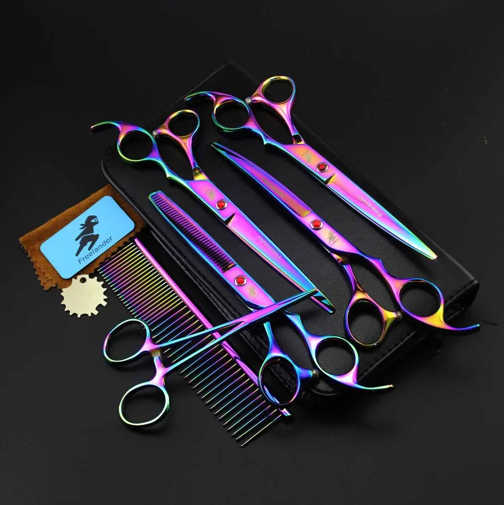 

Freelander Professional Pet Grooming Scissors Set 7 Inch.Dog Grooming Shears,Scissors For Dog Grooming