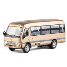 Высококачественная модель из 1:32 сплава для автобуса, имитация металлического литья, звук и светильник, роскошная модель