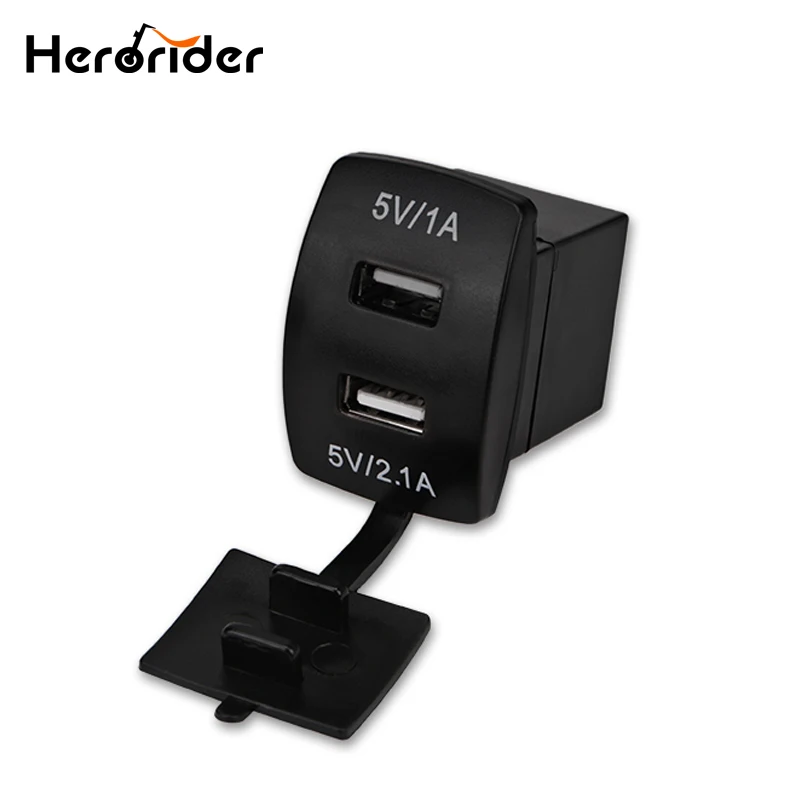 Herorider Car USB Waterproof Charger Dual USB 12v 24v 3.1A Ship Type
