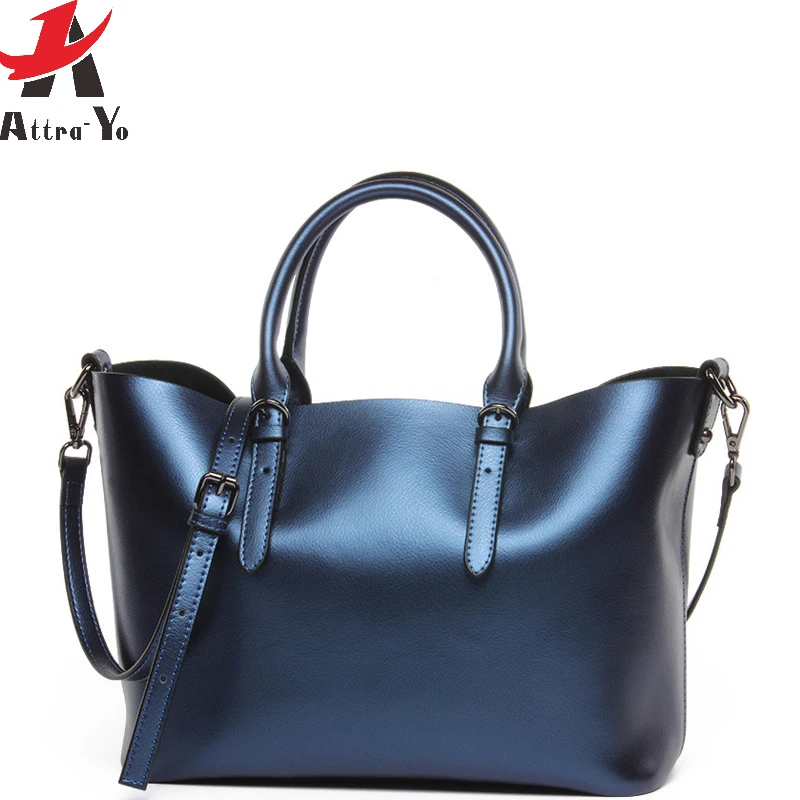 

Atrra-Yo luxury genuine leather bag brand elegant women bag women's handbag Capacity Shopping bags high quality shoulder Tote