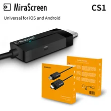 Новинка~ cs1 Miracreeen Smart 1080P wifi дисплей Miracast донгл приемник DLNA HDMI беспроводной экран зеркальное отображение подключение телефона к телевизору