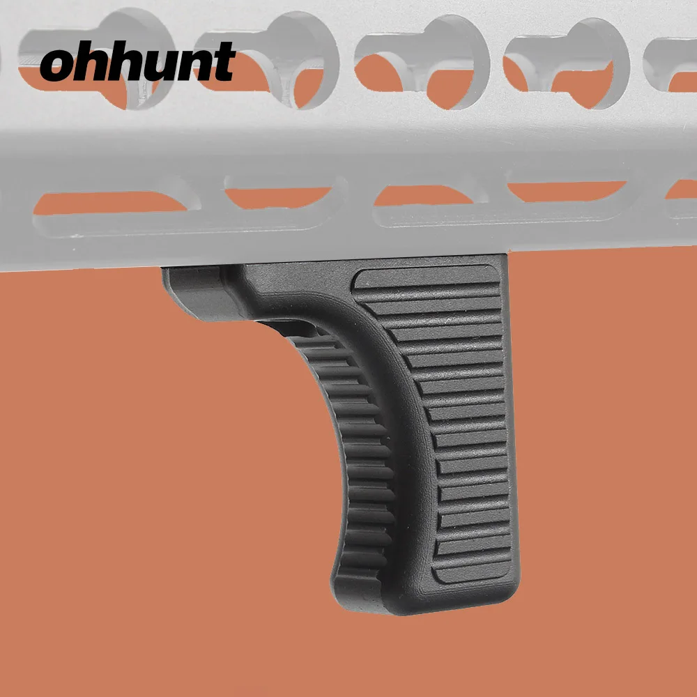 Ohhunt Тактический Keymod Rail Handguard ручной стоп баррикад отдых стандартный интерфейс алюминиевый Handstop для ключа Mod вложение - Цвет: Black