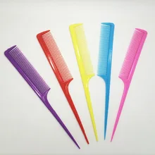 40 шт./лот Pro салон пластик ABS расчешите волосы длинные ручки хвост гребень для волос оптом Инструменты для укладки волос Парикмахерские острым хвост гребень