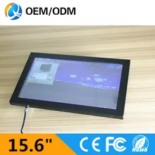 15.6 inch all in one pc / 2gb ram 32g ssd Resolution 1366×768 industrial computer with Intel D525 1.8GHz