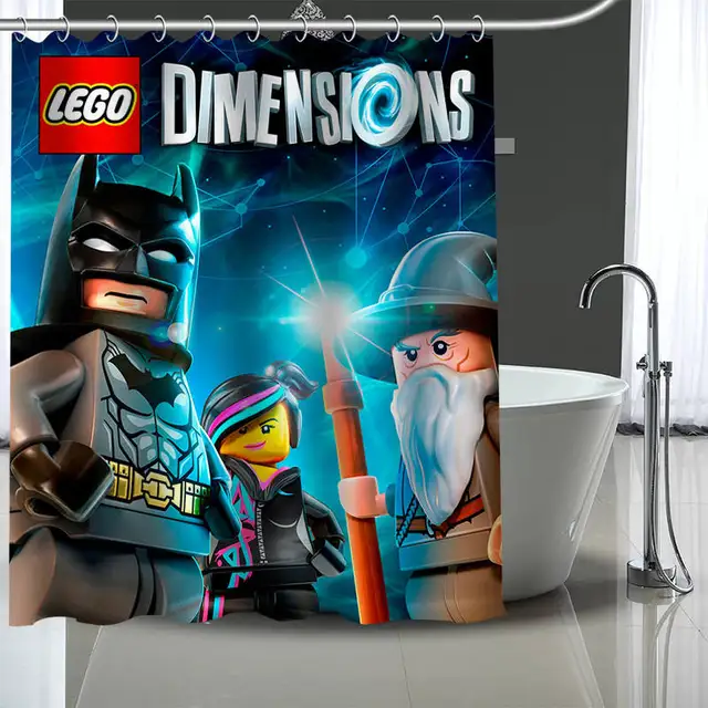 Custom lego Shower Curtain Modern Fabric Bath Curtains Home Decor
