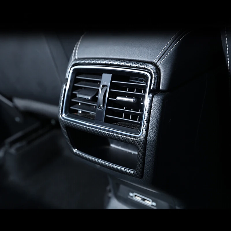 Подходит для Skoda Kodiaq 2017 2018 ABS углеродное волокно задняя часть автомобиля