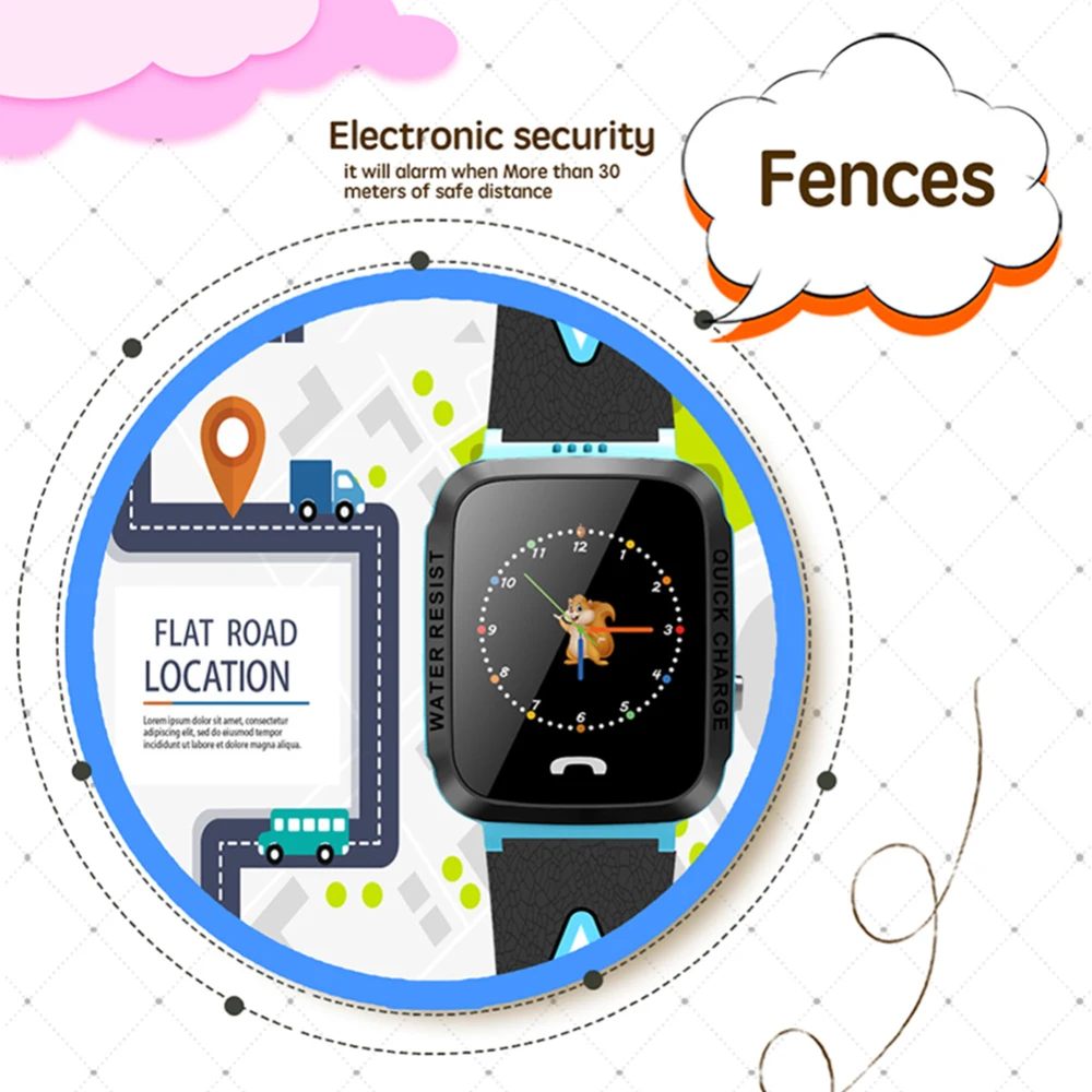  Kinder Smart Uhr Telefon GPS Tracker SIM Karte SOS Anruf smartwatch LBS position für Kind Android i
