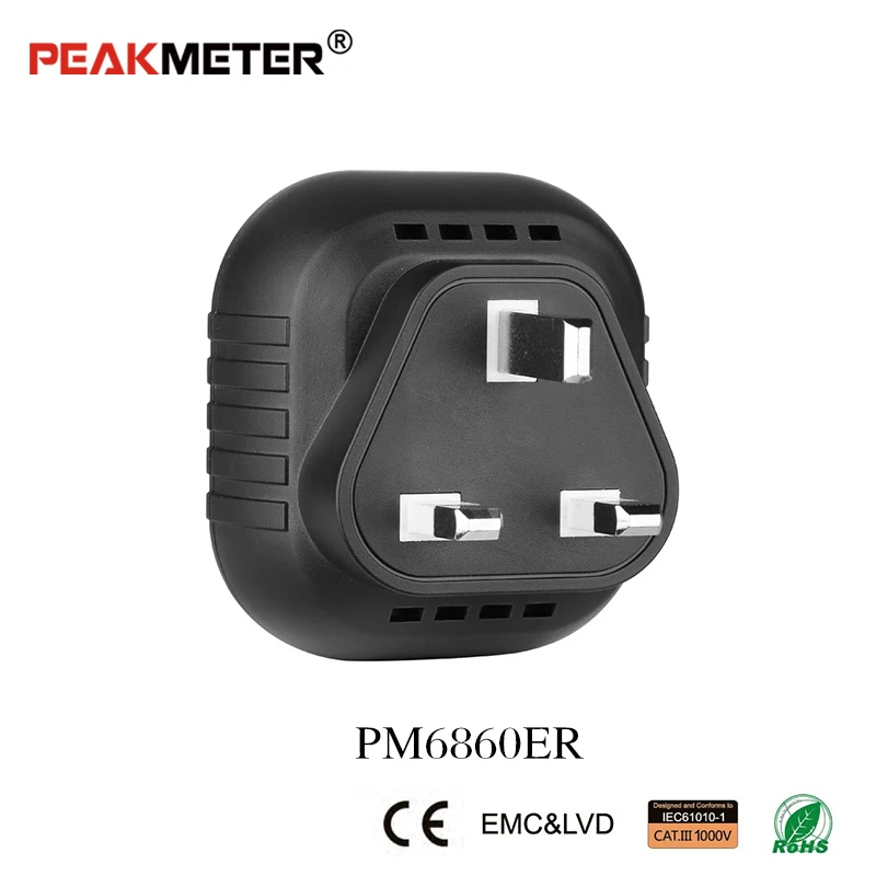 PEAKMETER PM6860 серия тестовая розетка er 110 В/220 В с GFCI RCD тест автоматический детектор электричества диагностический - Цвет: PM6860ER 230V