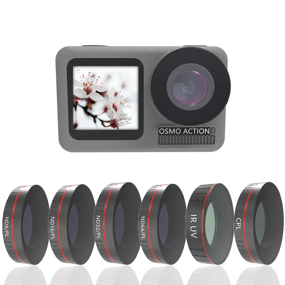 Sport Camera Filter For DJI Osmo Action CPL UV ND1000 ND8/16/32/64-PL Lens Filters Set Accessory | Электроника