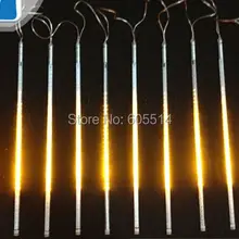 [Seven Neon] yllow AC110-220V 3 м 10 шт./компл. 20 Вт 50 см длинные 60 светодиодов/шт 3528led smd Светодиодная лампа трубка Метеор