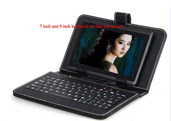 

7 9" 9.7" 10.1"Micro USB keyboard case English Russian Spainish Arabic keyboard case