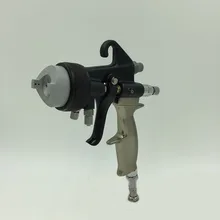 SAT1205 профессиональный пневматический пистолет краски высокого давления власти Пистолет двойного сопла воздуха краски пистолет для Серебряное Зеркало chrome