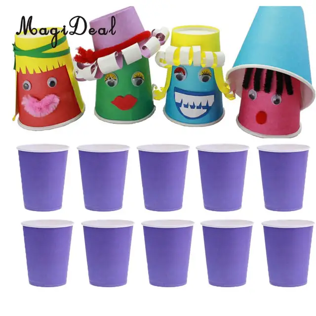 MagiDeal 10 Pcs Lot Purple DIY Paper Cups Mugs Craft Birthday Party Tableware Catering Baby MagiDeal 10 Pcs Lot Purple DIY Paper Cups Mugs Craft Birthday Party Tableware Catering Baby