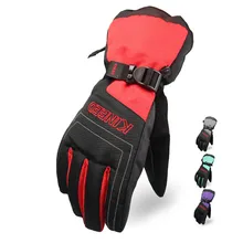 Мужские хлопковые лыжные перчатки для верховой езды водонепроницаемые теплые ветрозащитные перчатки для катания на коньках Зимние перчатки для сноуборда