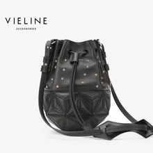 Vieline женская сумка ведро из натуральной кожи сумка из коровьей кожи сумка в виде ананаса, дизайн для Милана выставки