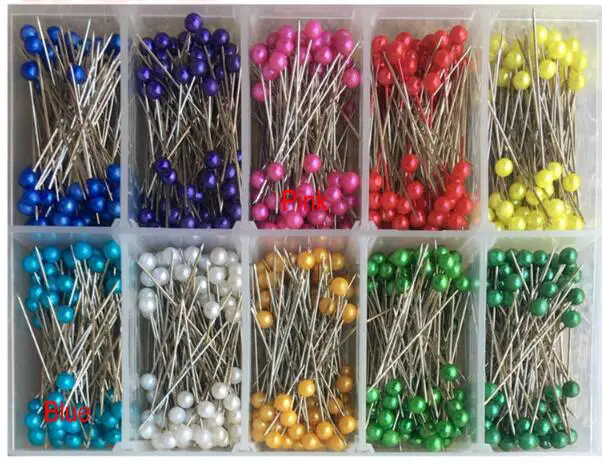 

Set of 200pcs Round-Head Pearl Decorating Pin Dressmaking Pin Xmas Gifts