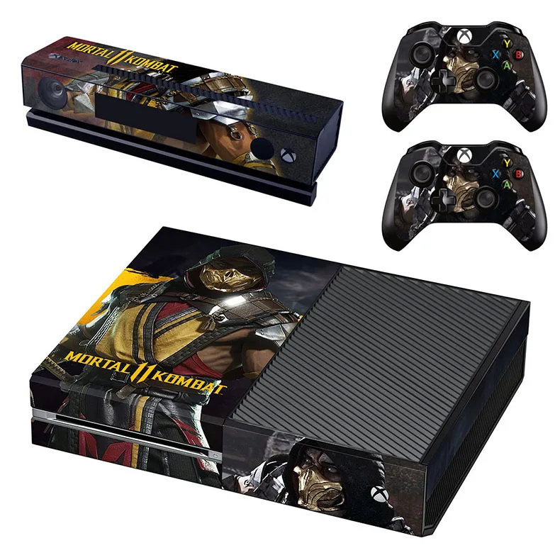 Mortal Kombat 11 кожа Xboxone наклейка vinilo adesivo pegatina наклейка s для Xbox One консоль& Kinect& два контроллера Скины