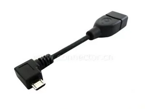 

Left Angled Micro USB Host Cable Archos 70 101 MID OTG