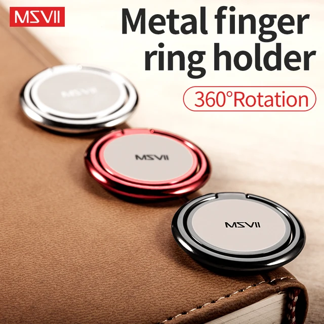 Best Price MSVII Mobile Phone Stand 360 Magnetic Metal Finger Ring Phone Ring For iPhone Samsung Huawei Xiaomi Car Phone Holder Stand Ring