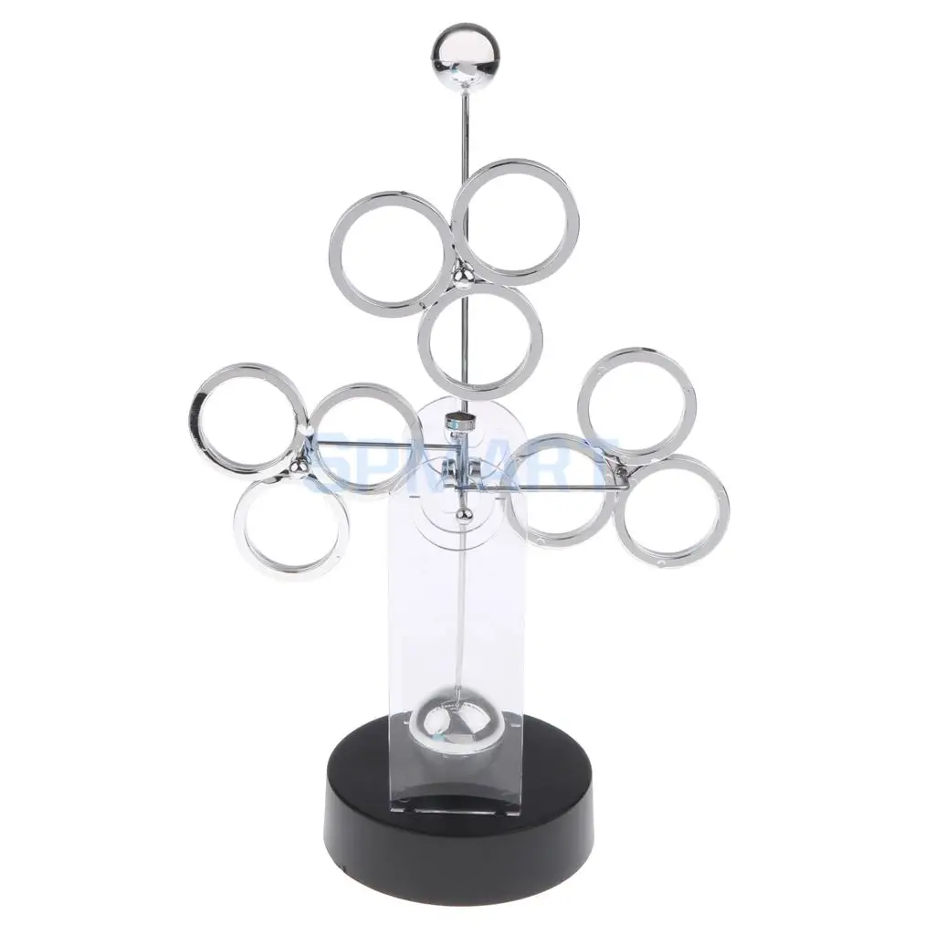 

Novel Electric Newton Physics Balance Pendulum Newton's Cradle Desk Figurine Ornament Perpetual Motion Toy Home Office Decor