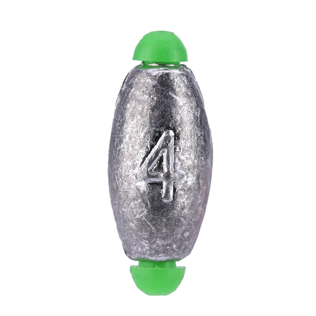 10pcs 4 5 7 10 15g weight Fishing Sinker Mould Olive Shaped Middle