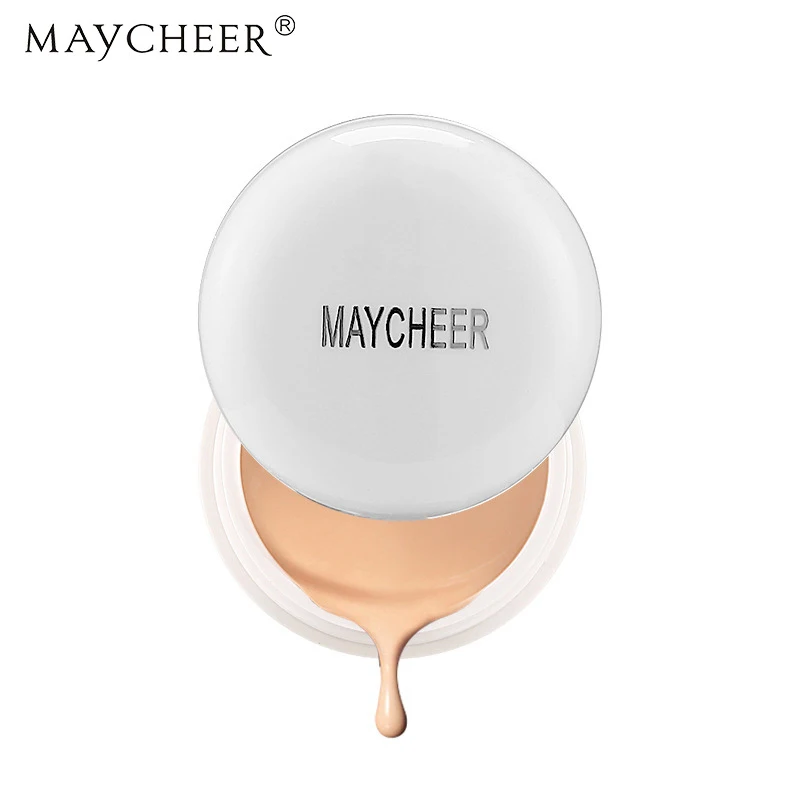 

MAYCHEER 2 Colors Matte Foundation Cream Face Makeup Base Concealer Cake Women Facial Make up Brighten Smooth Cream Cosmetics