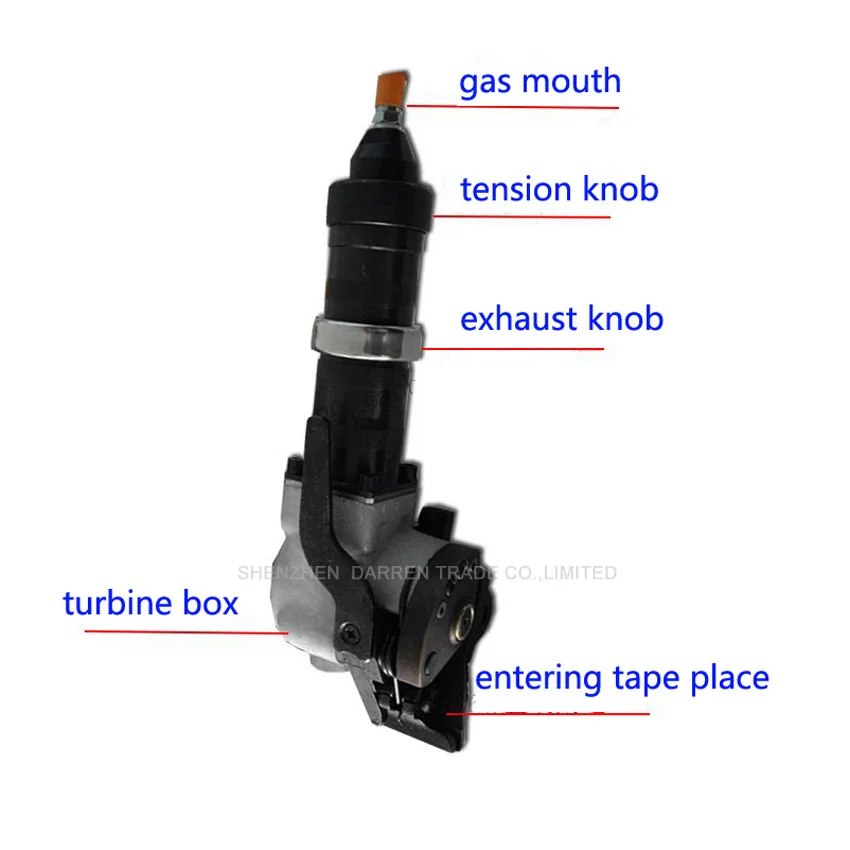 KZS 25 пневматическая стальная обвязка инструменты+ KZL-25 пневматический Натяжитель для обвязки стали, Ширина 25 мм, толщина 0,8~ 1,2 мм