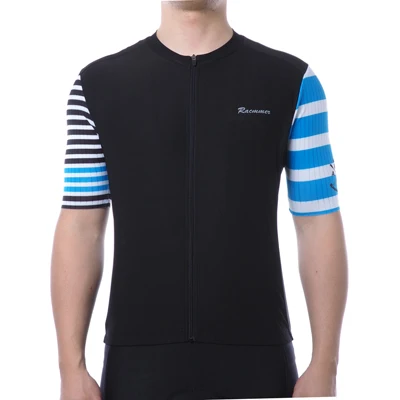 Racmmer мужские велосипедные Джерси PRO AERO с коротким рукавом Maillot Ciclismo Hombre Mtb велосипед Джерси рубашка черный Джерси - Цвет: PIC COLOR