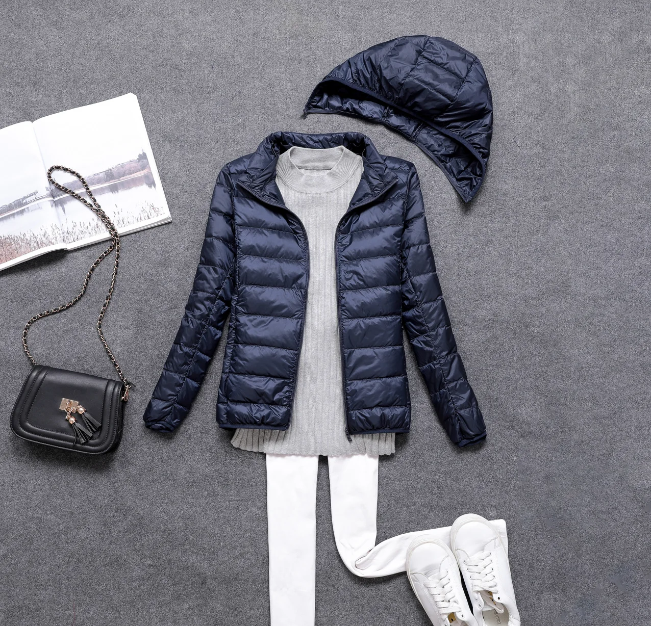 Women 90% Duck Down Ultra Light Down Jacket detachable Hat Fashion Autumn Winter Warm Slim Zipper Jackets Women Women 90% Duck Down Ultra Light Down Jacket detachable Hat Fashion Autumn Winter Warm Slim Zipper Jackets Women