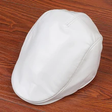 Svadilfari Новинка высококачественный натуральный кожаный козырек Кепка мужские береты Модные осенние зимние шапки из натуральной овчины для женщин