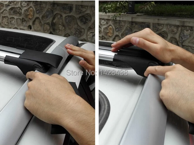 لتويوتا rav4 2013 2014 2015 الفضة oem شريط سقف رف الأمتعة الأمتعة abs الألومنيوم العارضة العارضة العارضة