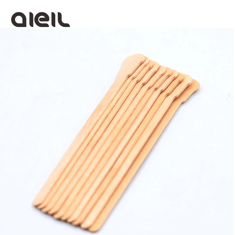 

10pcs Wooden Waxing Wax Spatula Tongue Disposable Bamboo Sticks Hair Removal Cream Stick For Waxing Body Hair Care Body Skin