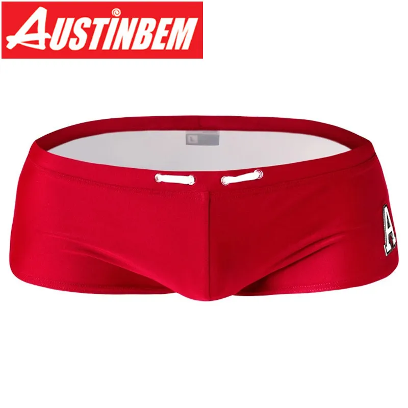 Austinbem Swimwear Men Swimsuit Mens Breathable Swimming Trunks Sunga
