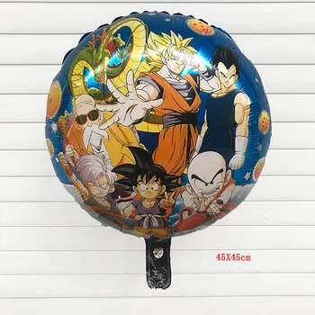 

50psc/lot 18-inch round Dragon Ball Story Goku balloon Helium balloon birthday party decorations kids toy Supplies