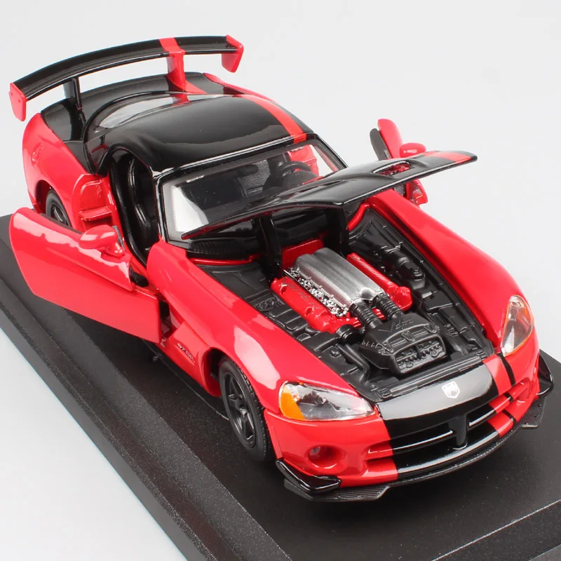 Детские 1:24 Масштаб BBurago Dodge Viper SRT 10 ACR красный Дорожный гонщик супер автомобиль спортивный литье под давлением модель миниатюрный автомобиль игрушка для детей