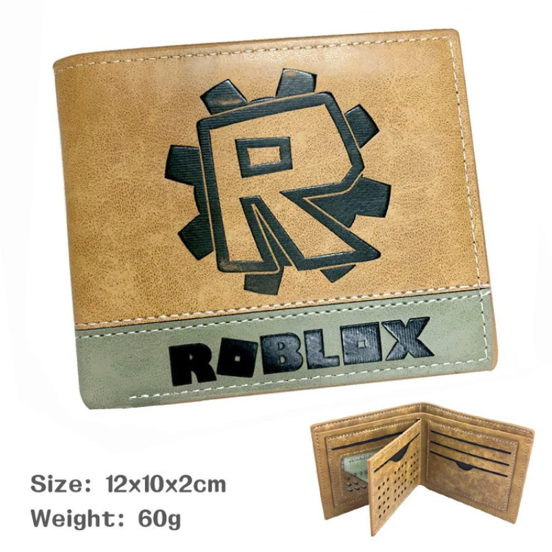 

2018 Hot Game Roblox 3D Print PU Purse Coin Bag Short Wallet Card Holder 2 Styles Wallets Kids Gift Figure Toys Action Gift Toys