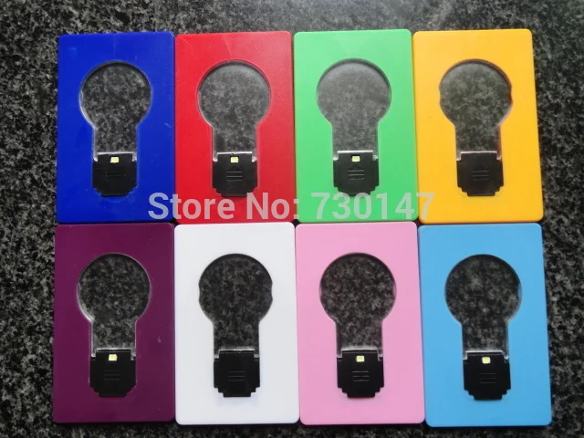 Экспресс 300 шт./лот portablelight лампа рождественская открытка& переключатель карты кредитные карты светодиодные
