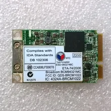 BCM94321MC двухдиапазонный 802.11n PCI Express экшн-камера с Wi-Fi подключением карты для lenovo Thinkpad 3000 N100 N200 C200 серии, FRU: 42T0843 42T0847
