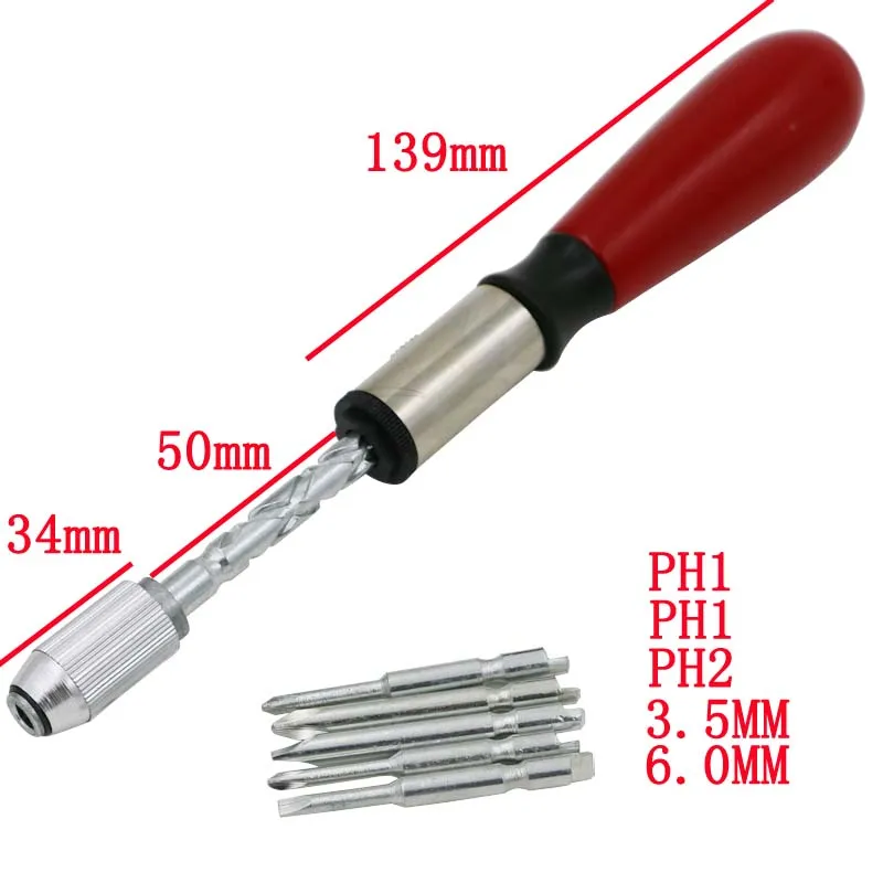 Профессиональный набор инструментов 5 в 1 для ремонта отверток PH1 PH2 3,5 6,0 мм