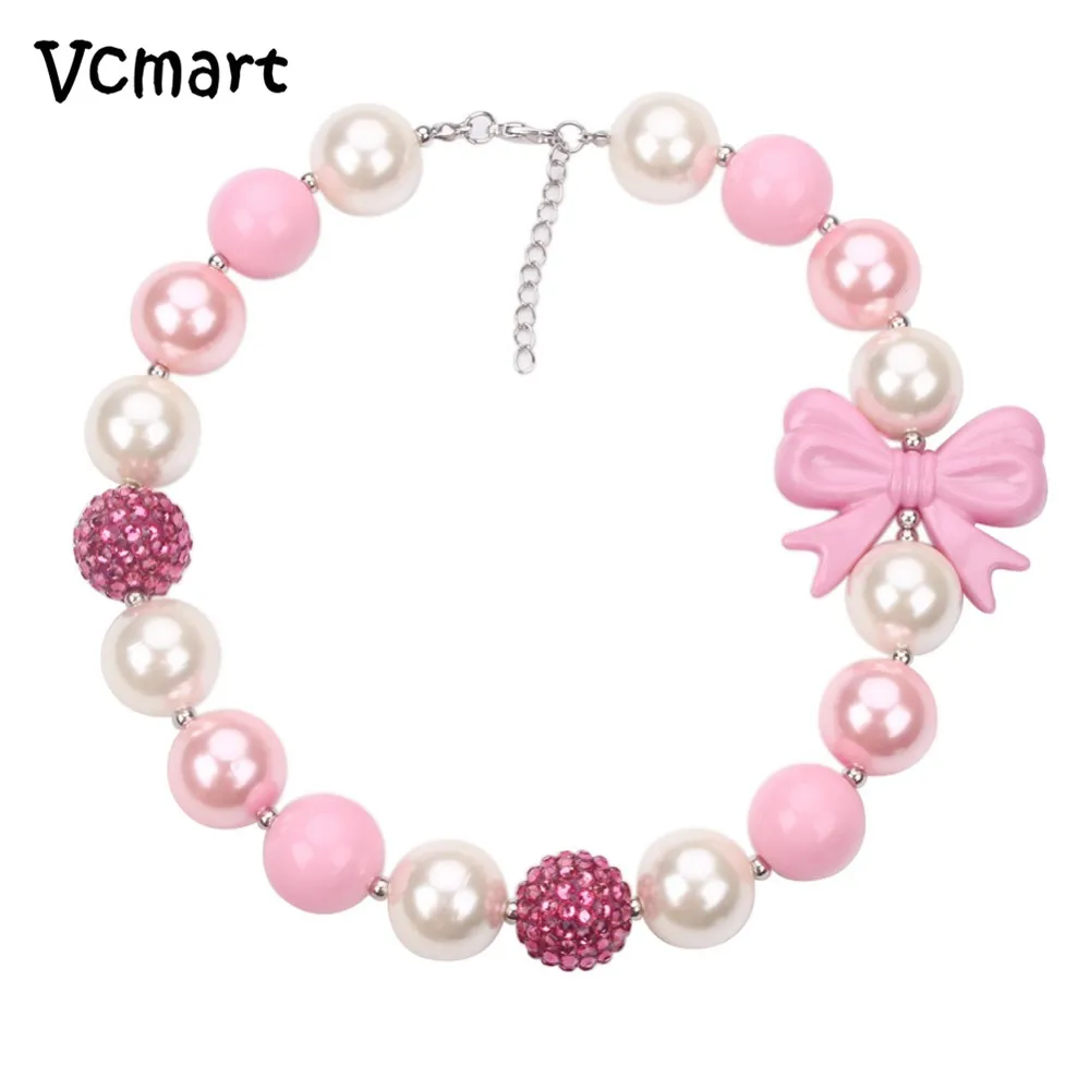 vcmart 1pc sweet baby pink necklace children chunky bubblegum necklace for baby vcmart 1pc sweet baby pink necklace children chunky bubblegum necklace for baby