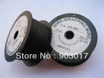 

2 roll 30AWG 1000ft Wire-Wrapping Wire Sliver Plated Copper Black Color