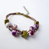 Pulsera de cuentas de cerámica hecha a mano para mujer, brazalete de abalorios bohemios, pulsera de hilo de regalo, # EY407 ► Foto 1/6