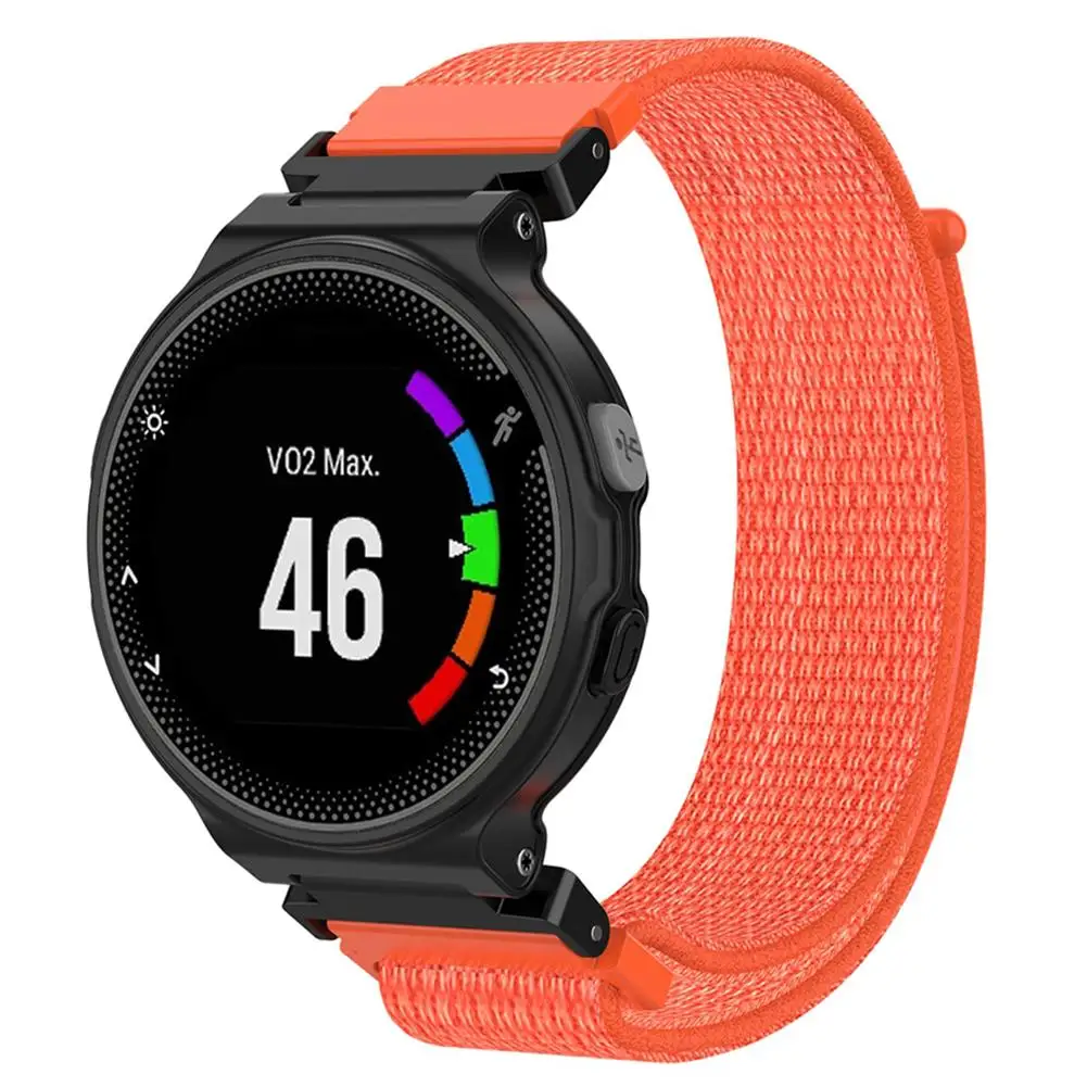 Для Garmin Forerunner 220 230 235 630 620 735 Смарт-часы нейлоновый спортивный ремешок на запястье ремешок для наручных часов - Цвет: Orange