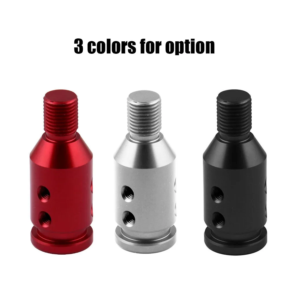 Acouto Shift Knob Adapter,Universal Car Shift Knob Adapter for Non Threaded Shifters 12x1.25 Black