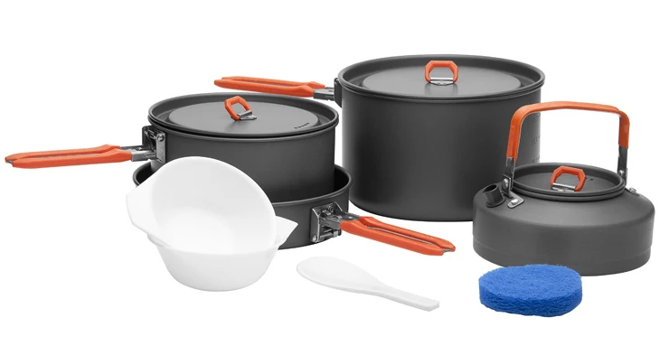 Fuego-Arce 1-5 persona olla conjunto hervidor acampar Utensilios de cocina al aire libre picnic Utensilios de cocina feast1-feast5
