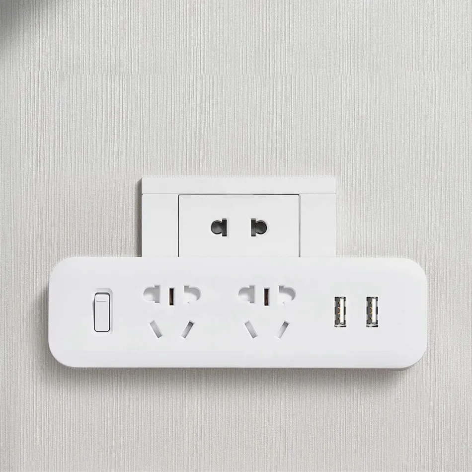 

Original Xiaomi Mijia Smart Remote Control Strip Converter Socket Portable Plug Adapter with 2 USB Quick Charge Port